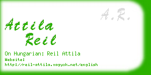 attila reil business card